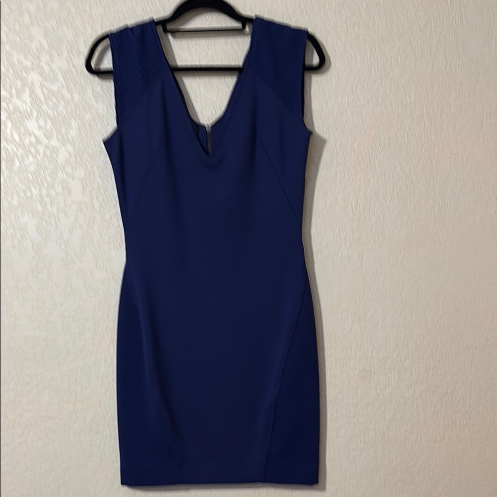 Chic Navy Sleeveless Mini Dress
